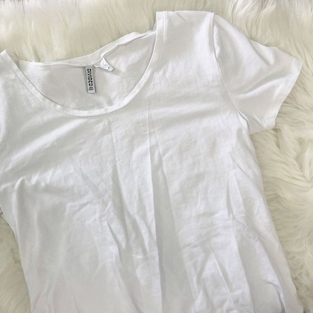 H&M Plain White Basic Shirt